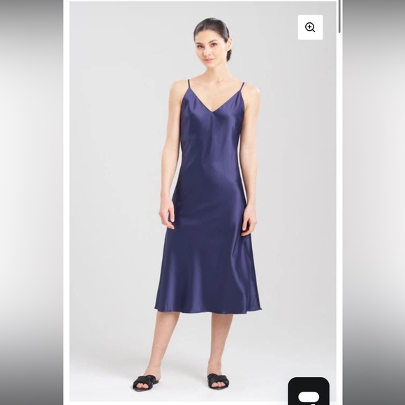 Natori Glamour Gown Midnight Navy XL - Picture 4 of 4